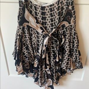 Bebe Printed Tie-Waist Women's Skirt